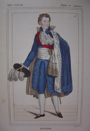 Très belle gravure - , costume