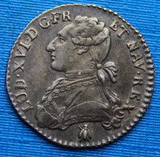 Très rare (1/10) Dixième d'écu aux branches d'olivier, Louis XVI - 1787 D (Lyon)