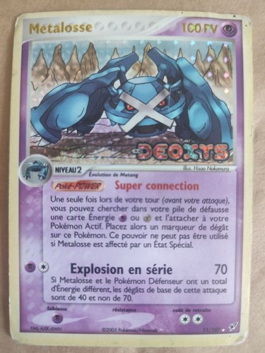 Carte pokémon métalosse - carte,