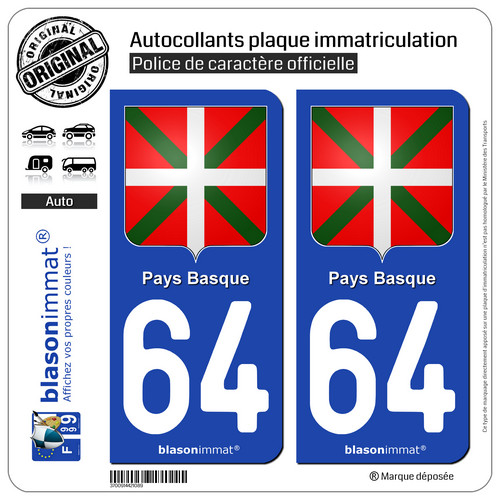 Stickers autocollant plaque - 2,