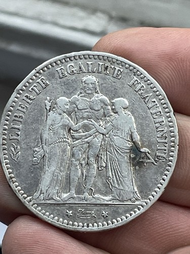 Pièce francs hercule 1877 k - francs,
