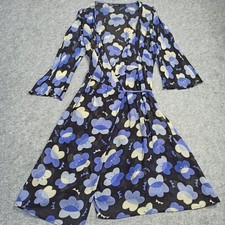 Robe En Chiffon À Nouer Gudrun Sjoden Femme Taille XL Fleurie Noir Bleu Beige