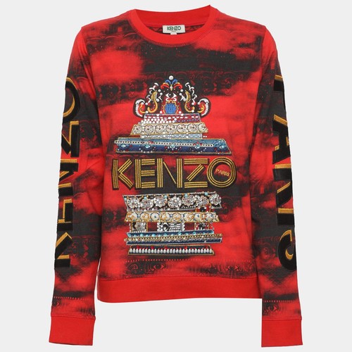 Pull jersey kenzo - jersey, rouge
