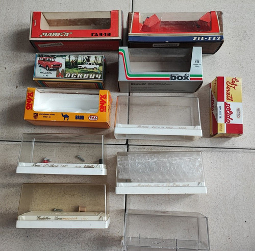 Lot boites plexi carton - boites, et