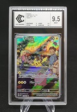 ?? Carte Pokémon Pikachu AR Full Art 173/165 E&V 151 Mew CCC 9.5