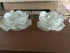 2 TULIPES EN PATE DE VERRE EN