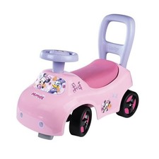 Smoby - Porteur auto enfant 2 en 1 - Minnie - Coffre sous la selle + klaxon - De