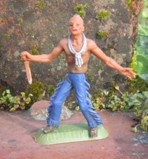 SOLDAT NARDI  FAR WEST / FIGURINE INDIEN AVEC POIGNARD NO SWOPPET  CYRNOS REAMSA