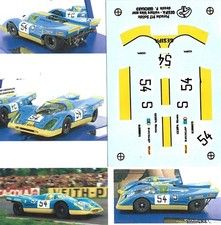 decals 1/43 GP Decals Porsche 917K Gesipa n°54 Nurburgring 1970 Port Gratuit