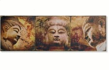 Cadre toile tableau zen Bouddha - 90 x 30 cm