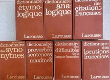 Larousse - 7  volumes - Dictionnaires Pratiques du Langage 1980