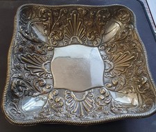 ancienne Coupe pour fruits ou vide-poche  en metal argenté - poinçon " PM" -