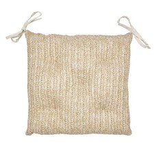 Galette de Chaise "Réversible" 40x40cm Naturel