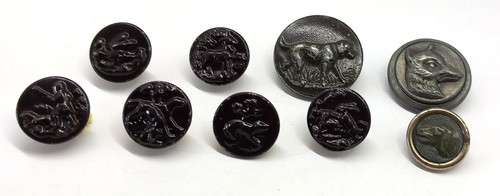 Anciens boutons chasse - boutons, de