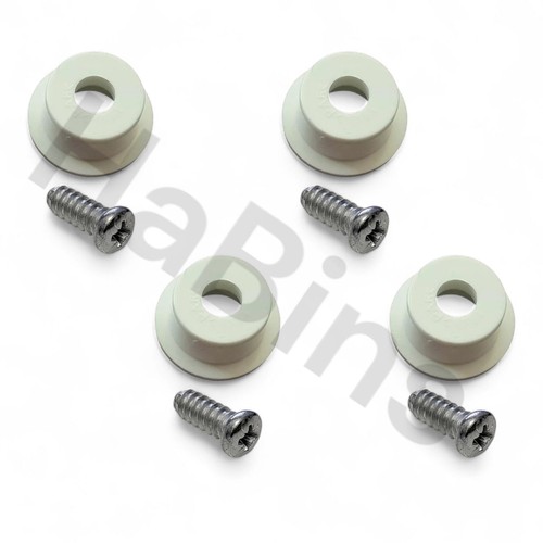 Ikea white plastic hinges - -,
