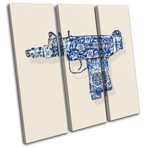 Ornate uzi gun luxury asian - gun,