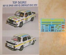 SIMCA 1000 RALLYE 3 RALLYE MONTE CARLO 1979 N°265 CARMILLET TOP DECALS AU 1/43