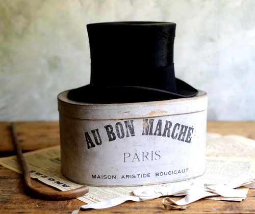 Antique french top hat au - antique,