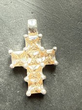 Ancien Pendentif Argent Massif