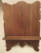 LUTRIN CONTEMPORAIN BOIS de PALISSANDRE découpé motif FLEUR de LYS