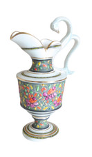 VASE COL DE CYGNE AIGUIERE H.BEQUET QUAREGNON BELGIUM