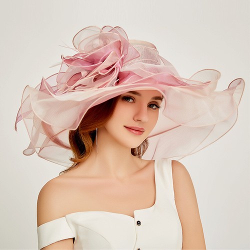 Femme organza maille chapeau - maille,