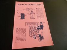 protege cahier buvard publicitaire histoire du postillon  (2) 21X14 cm