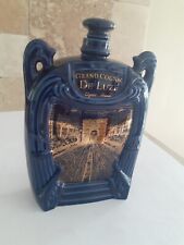 Bouteille cognac porcelaine De Luze, vide