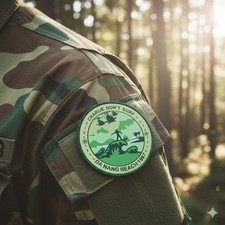 Écusson Brodé Charlie Don't Surf VIETNAM DA NANG Surfeur Militaire 8cm