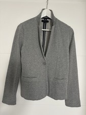 Blazer veste de tailleur gris moleton Galeries Lafayette Paris S 36 38 neuve