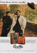 Publicité papier Parfum. Perfume ad. DANIEL HECHTER Caractère 1992