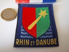 écusson militaire Rhin et Danube 6.05 cms X 6 insigne armée de terre