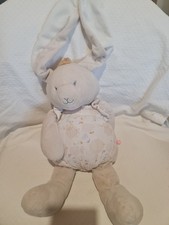 Peluche Anna Pili Lapin Princesse Beige Couronne Jaune 45 cm - Noukies- TBE 