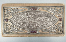 Etain Pates de verre Violette CHIMERE MYTHOLOGIE Dragon Oiseau Sculpté B36