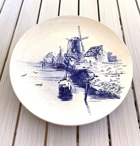 Assiette plat style delft - assiette,