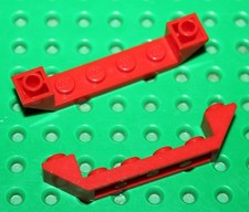 Lego 2 Red Slope Brick ref 52501/set 7898 7208 7240 7945 7239 4442 4429 7942 