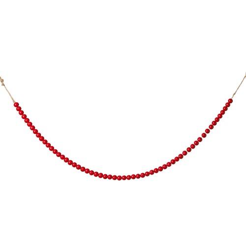 Red bead garland 23 - bead,