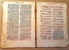 LIVRE ANCIEN 1515, post-INCUNABLE, MISSALE MUSICIS, SACON, LYON, 224 p, FRAGMENT