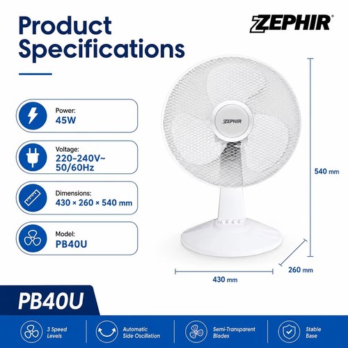 Ventilateur bureau - de,