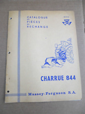 - catalogue pièces MASSEY FERGUSON de  1959 - CHARRUE 844