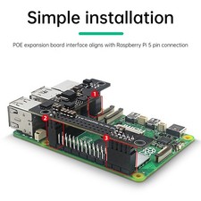 Carte d'extension POE Dédiée Raspberry Pi5 Module Radiateur Isolé 5 V 4 5 A'