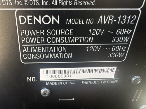 Denon avr 1312 - denon, 5.1