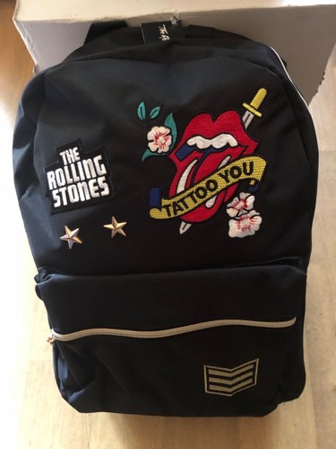 Sac dos noir rolling stones - dos,