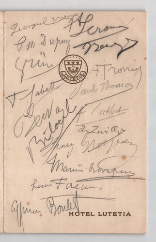 Autographes peintres sur - autographes,