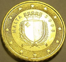 Gem Unc Malta 2008 10 Euro