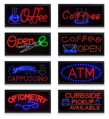 Bright led neon light - neon, open