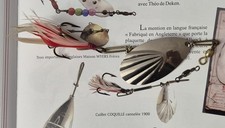 Ancienne cuillers COQUILLE de collection (1900), pêche moulinet & leurre ancien.