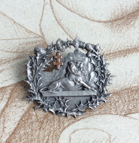 Broche ancienne lion - broche, de