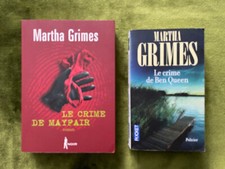 ¤ Lot 2 thrillers - Martha GRIMES - éd. France Loisirs et Pocket