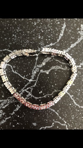 Bracelet crystal square shape - crystal,